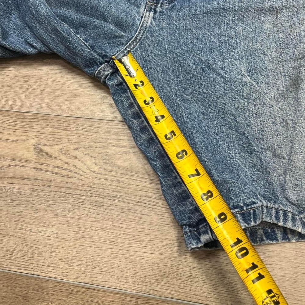 Vintage men's baggy wide leg skater essential distressed jorts shorts summer - Picture 4 of 6